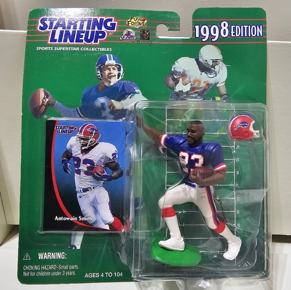 1998  ANTOWAIN SMITH Starting Lineup SLU Sports Figurine Buffalo Bills NEW - Picture 1 of 4